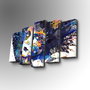 Wallity Cuadro Decorativo en Lienzo de 5 Piezas Multicolor